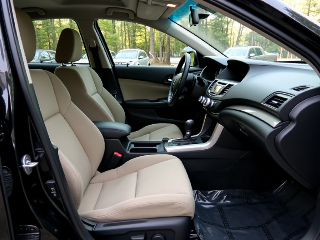 Car interior after detailing